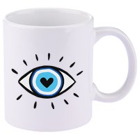 Evil Eye Spiritual Aesthetic Esoteric Mystical Themed 11oz C Handle Ceramic Mug