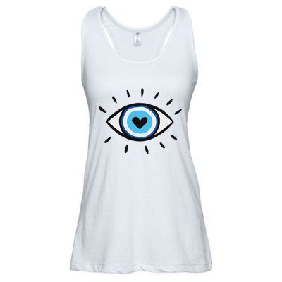 Evil Eye Spiritual Aesthetic Esoteric Mystical Themed Ladies Essential Flowy Tank