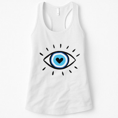 Evil Eye Spiritual Aesthetic Esoteric Mystical Themed Womens Tank Top