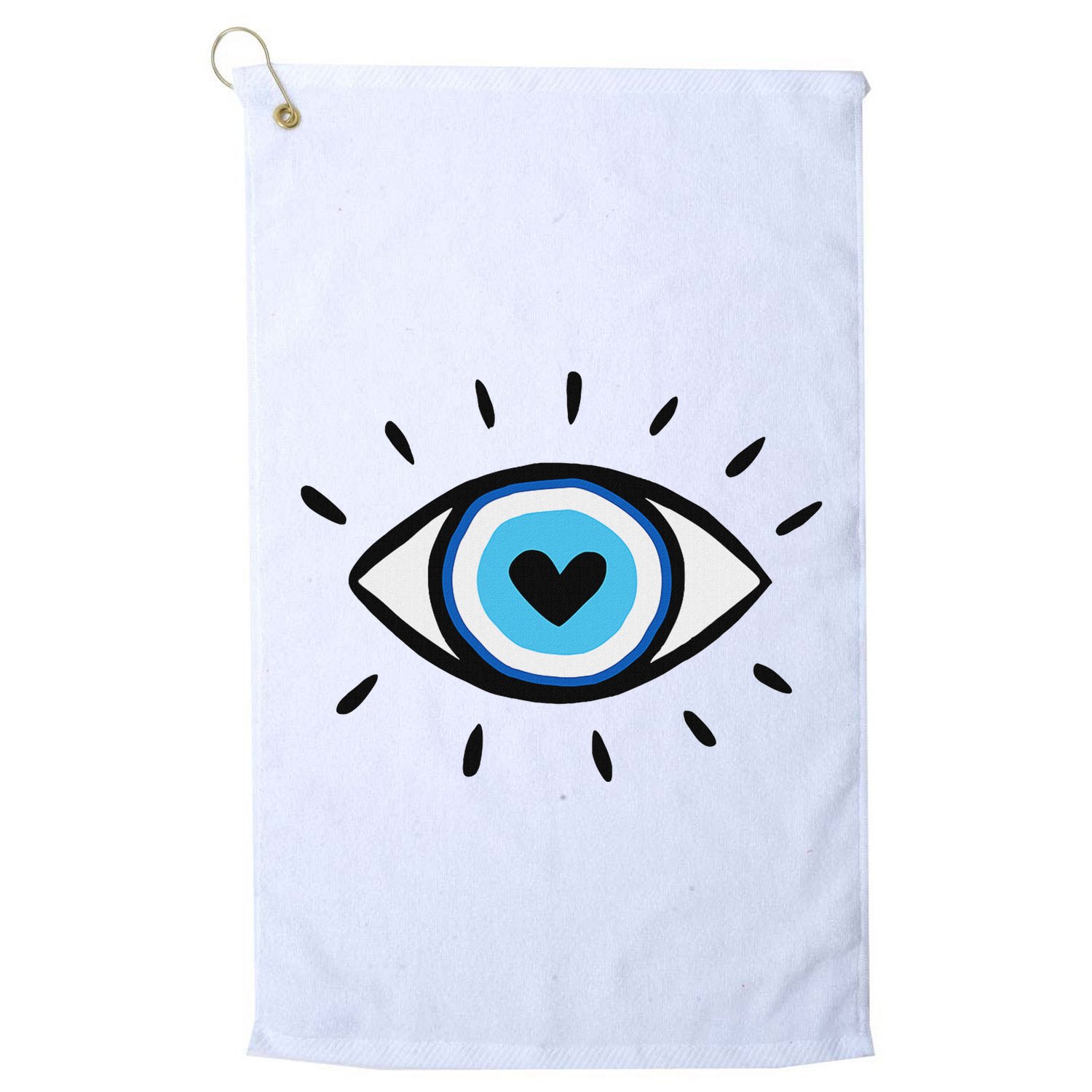 Evil Eye Spiritual Aesthetic Esoteric Mystical Themed Golf Towel