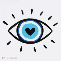 Evil Eye Spiritual Aesthetic Esoteric Mystical Themed Womens T-Shirt
