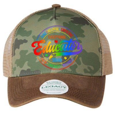 Exceptional Educator Squad Special Education Legacy Tie Dye Trucker Hat