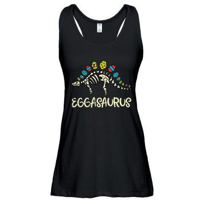 Eggasaurus Easter Stegosaurus Dinosaur Ladies Essential Flowy Tank