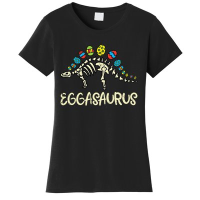 Eggasaurus Easter Stegosaurus Dinosaur Women's T-Shirt