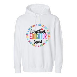 Exceptional Educator Squad Special Education Teacher Garment-Dyed Fleece Hoodie