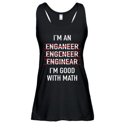 Engineer Engineering Student IM Good At Math Ladies Essential Flowy Tank