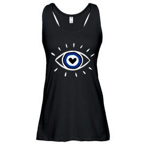 Evil Eye Spiritual Protection Esoteric Mystical Themed Ladies Essential Flowy Tank