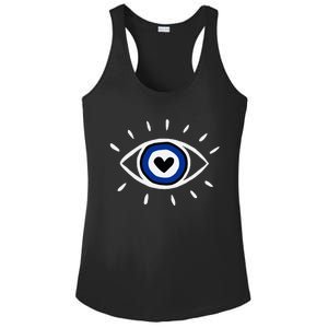 Evil Eye Spiritual Protection Esoteric Mystical Themed Ladies PosiCharge Competitor Racerback Tank