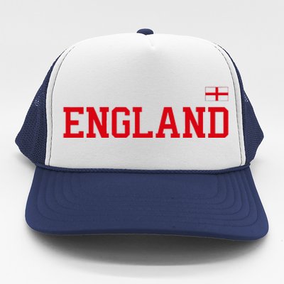 England English Soccer English Flag Trucker Hat