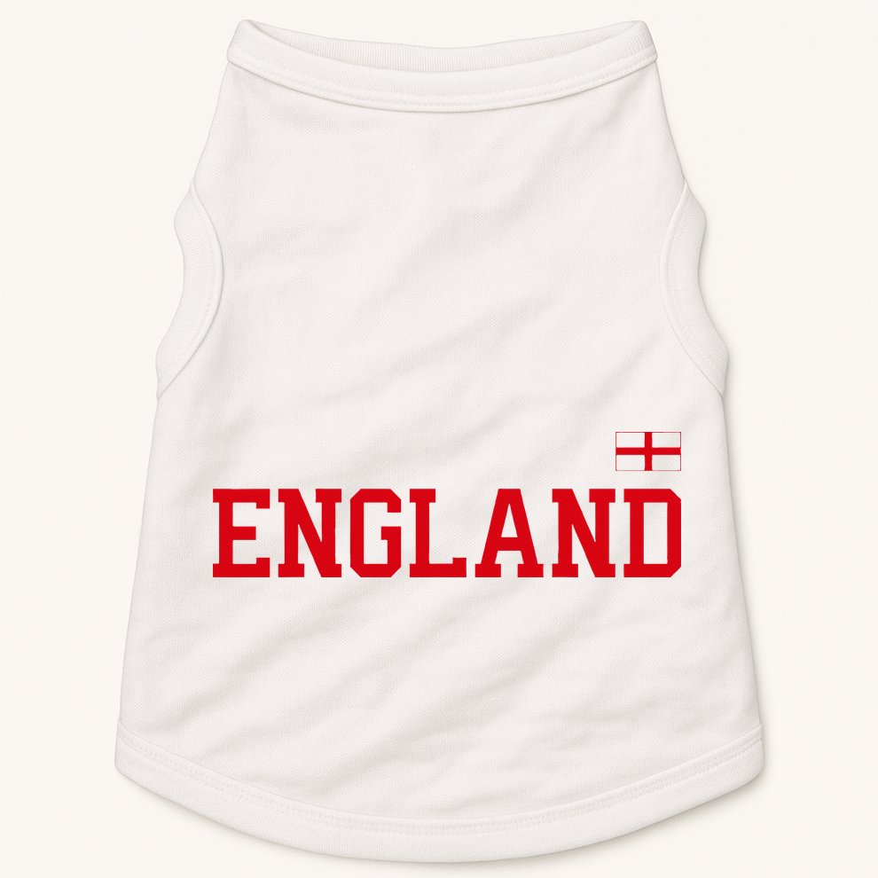 England English Soccer English Flag Doggie Tank