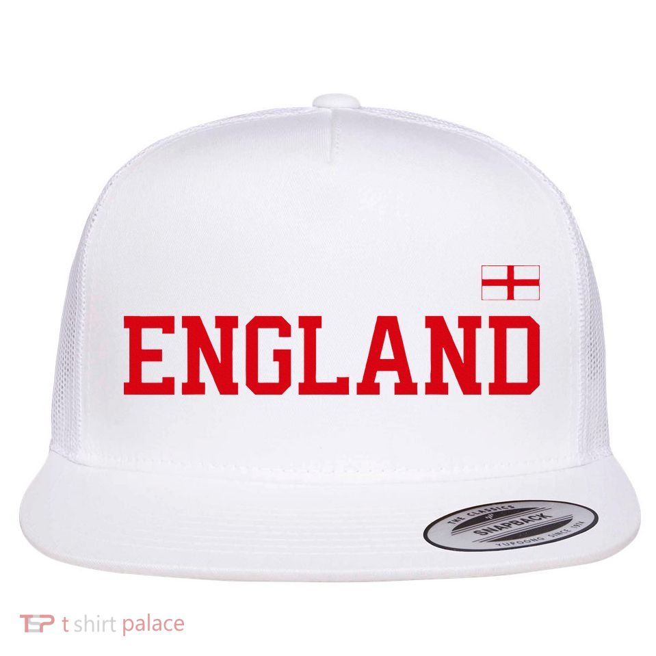 England English Soccer English Flag Flatbill Hat