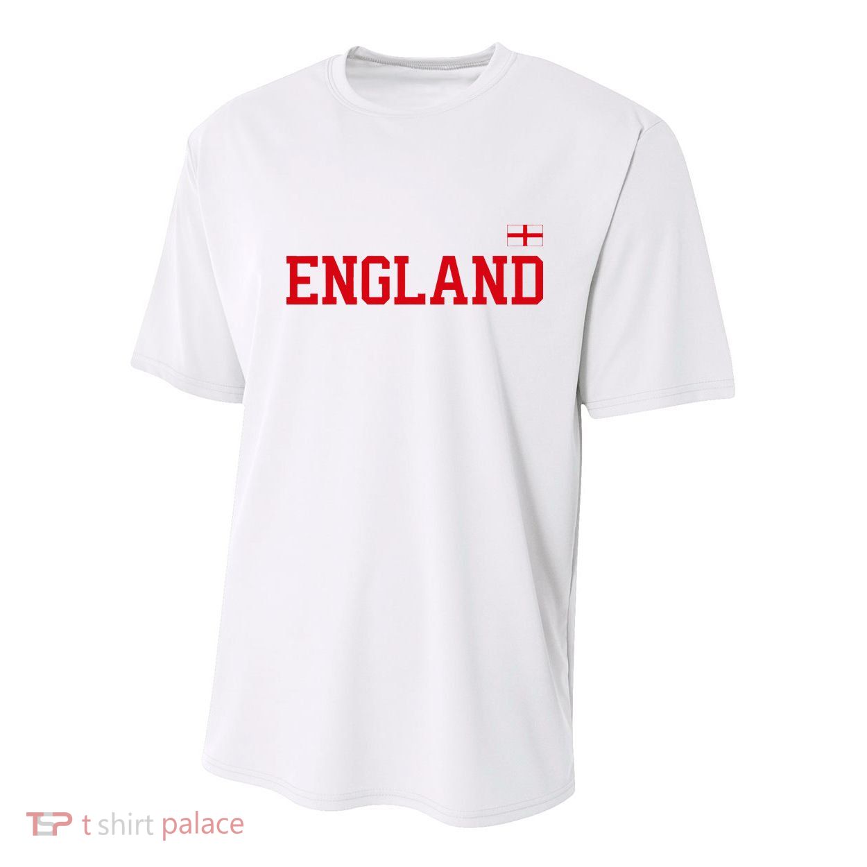 England English Soccer English Flag Youth Performance Sprint T-Shirt