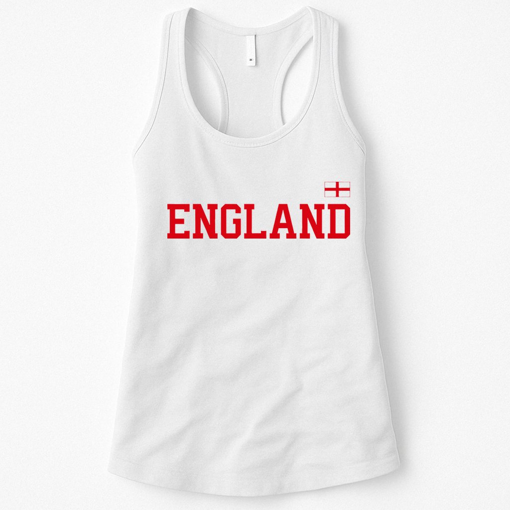 England English Soccer English Flag Womens Tank Top