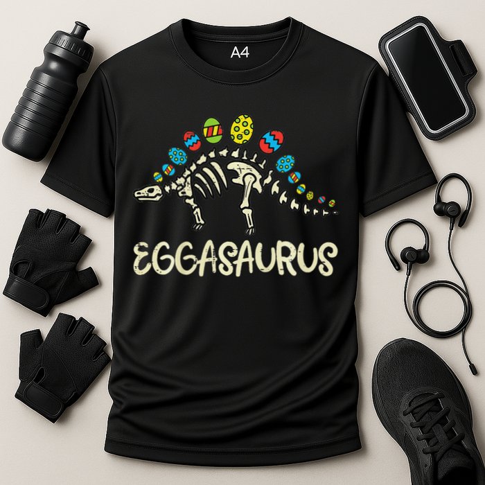 Eggasaurus Easter Stegosaurus Dinosaur  Performance Shirt