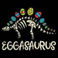 Eggasaurus Easter Stegosaurus Dinosaur  Drawstring Bag