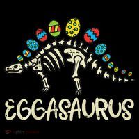Eggasaurus Easter Stegosaurus Dinosaur  Cooling Performance Long Sleeve Crew