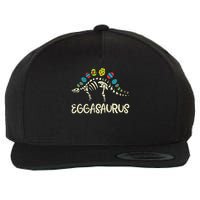 Eggasaurus Easter Stegosaurus Dinosaur  Wool Snapback Cap
