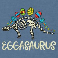 Eggasaurus Easter Stegosaurus Dinosaur  Garment-Dyed Sweatshirt