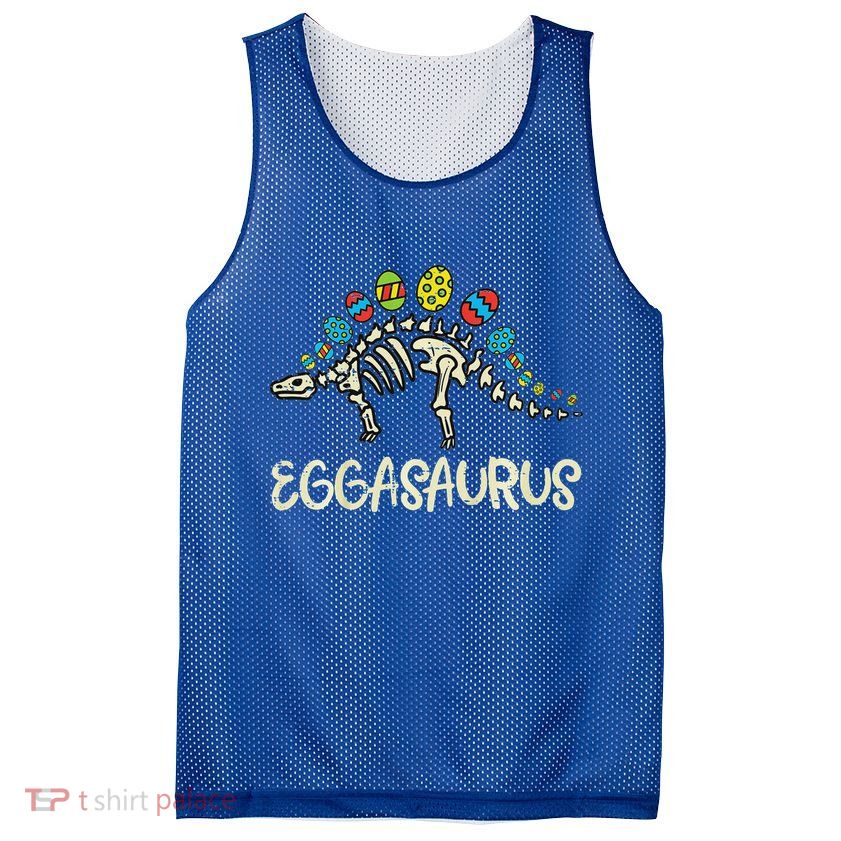 Eggasaurus Easter Stegosaurus Dinosaur  Mesh Reversible Basketball Jersey Tank