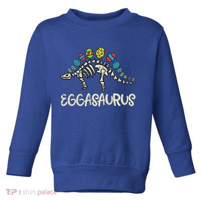 Eggasaurus Easter Stegosaurus Dinosaur  Toddler Sweatshirt