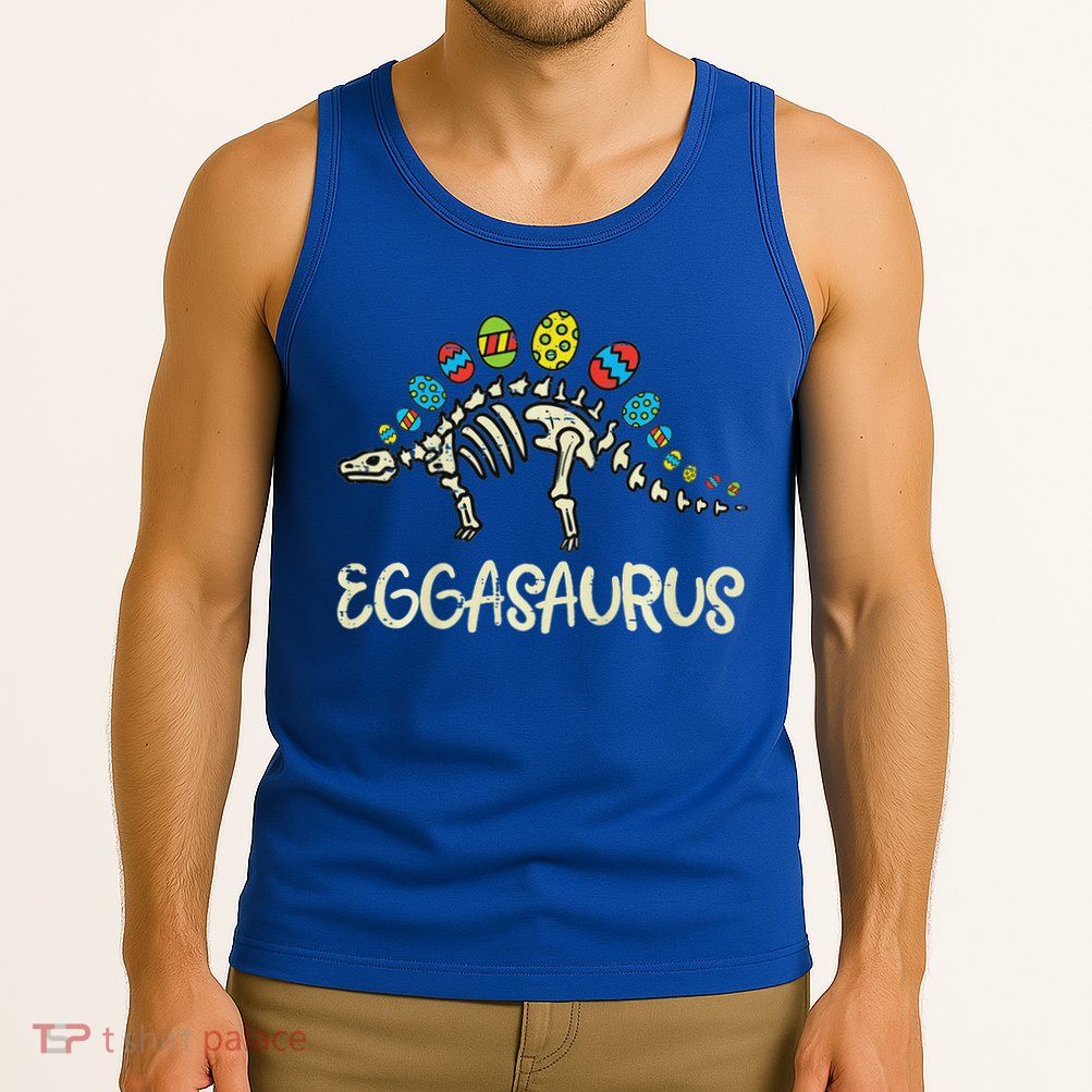 Eggasaurus Easter Stegosaurus Dinosaur  Tank Top