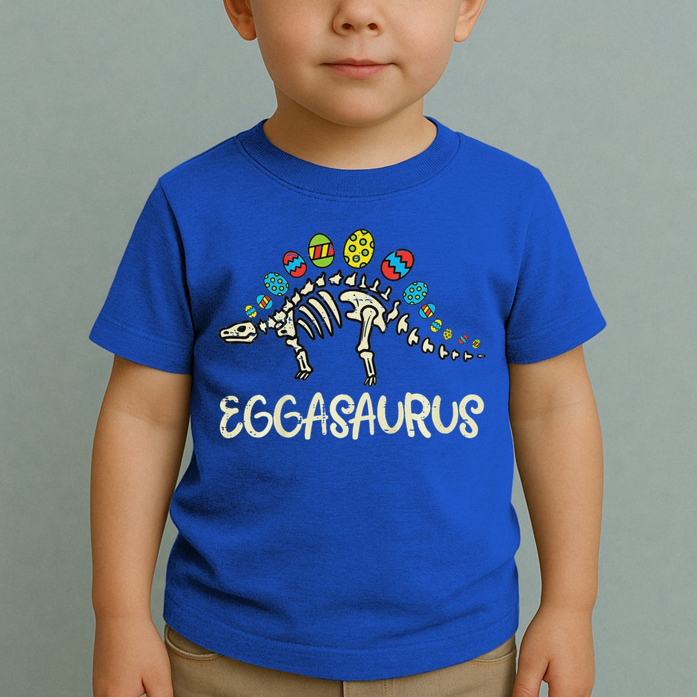 Eggasaurus Easter Stegosaurus Dinosaur  Toddler T-Shirt