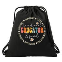 Exceptional Educator Squad Special Needs Education Teacher Drawstring Bag