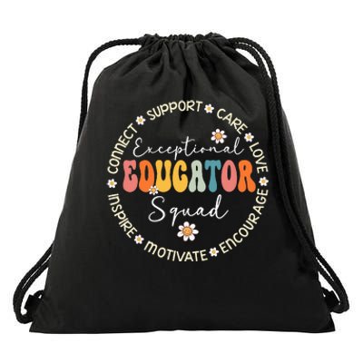 Exceptional Educator Squad Special Needs Education Teacher Drawstring Bag