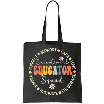 Exceptional Educator Squad Special Needs Education Teacher Tote Bag