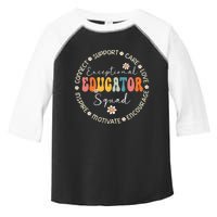 Exceptional Educator Squad Special Needs Education Teacher Toddler Fine Jersey T-Shirt