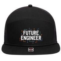 Electrical Engineering Shirts Circuit Kids Future Engineer 7 Panel Mesh Trucker Snapback Hat