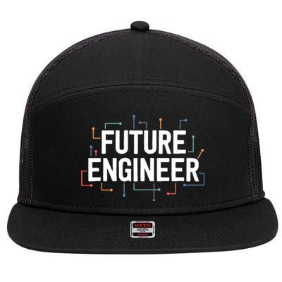 Electrical Engineering Shirts Circuit Kids Future Engineer 7 Panel Mesh Trucker Snapback Hat