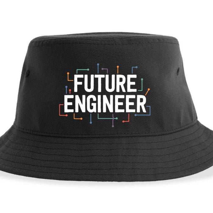 Electrical Engineering Shirts Circuit Kids Future Engineer Sustainable Bucket Hat
