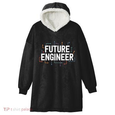 Electrical Engineering Shirts Circuit Kids Future Engineer Hooded Wearable Blanket