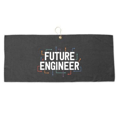 Electrical Engineering Shirts Circuit Kids Future Engineer Large Microfiber Waffle Golf Towel