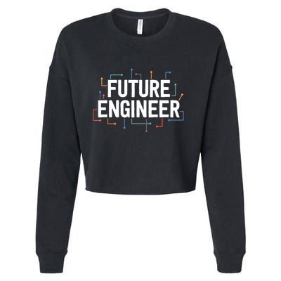 Electrical Engineering Shirts Circuit Kids Future Engineer Cropped Pullover Crew