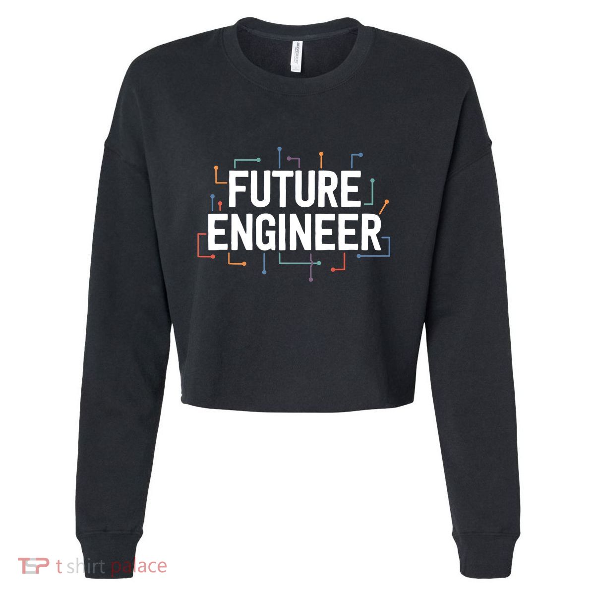 Electrical Engineering Shirts Circuit Kids Future Engineer Cropped Pullover Crew