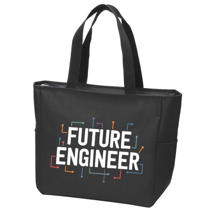 Electrical Engineering Shirts Circuit Kids Future Engineer Zip Tote Bag