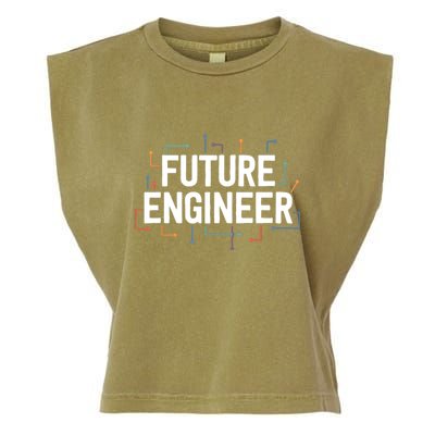 Electrical Engineering Shirts Circuit Kids Future Engineer Garment-Dyed Women's Muscle Tee