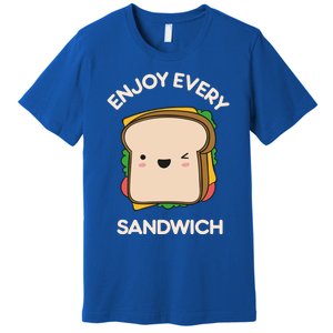 Enjoy Every Sandwich Kawaii Cute Foodie Warren Zevon Quote Funny Gift Premium T-Shirt