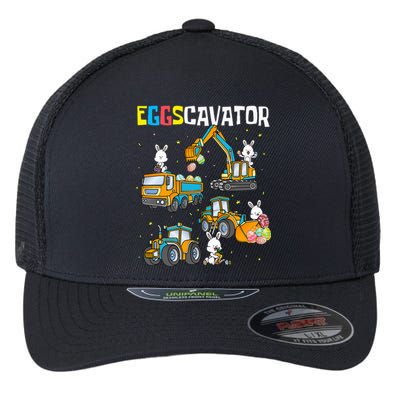 Eggscavator Easter S Construction Trucks Flexfit Unipanel Trucker Cap