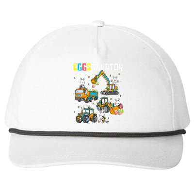 Eggscavator Easter S Construction Trucks Snapback Five-Panel Rope Hat