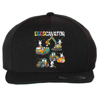 Eggscavator Easter S Construction Trucks Wool Snapback Cap