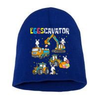 Eggscavator Easter S Construction Trucks Short Acrylic Beanie