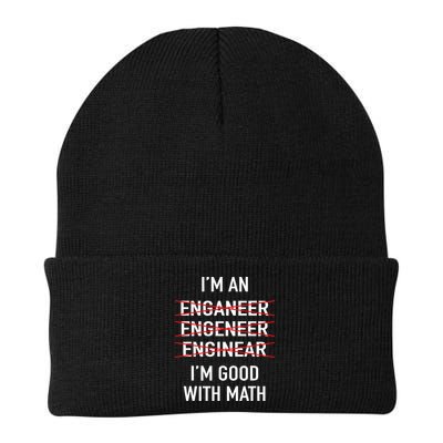 Engineer Engineering Student Funny IM Good At Math Knit Cap Winter Beanie