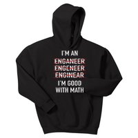 Engineer Engineering Student Funny IM Good At Math Kids Hoodie