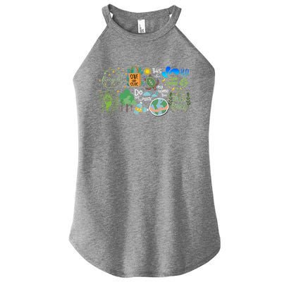 Eco Energy Save The Planet Climate Change Earth Day Gift Women’s Perfect Tri Rocker Tank