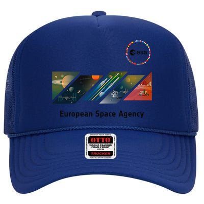 Esa European Space Agency This Is Esa’S Mission High Crown Mesh Back Trucker Hat