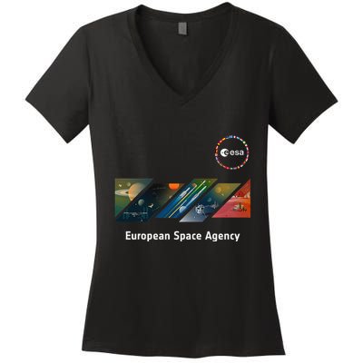 Esa European Space Agency This Is Esa’S Mission Women's V-Neck T-Shirt