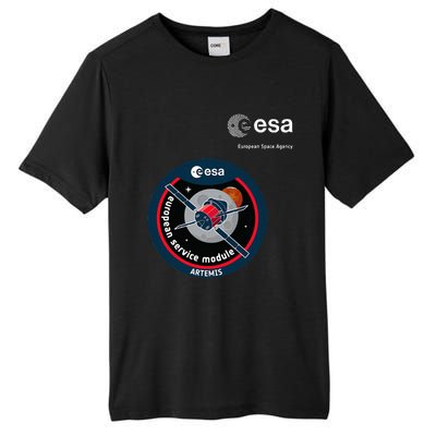 Esa European Space Agency Mission Esm Artemis Patch Tall Fusion ChromaSoft Performance T-Shirt